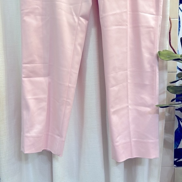 NWT Women’s White House Black Market Pink Perfect Form Contour Slim Ankle Pants - Picture 3 of 10